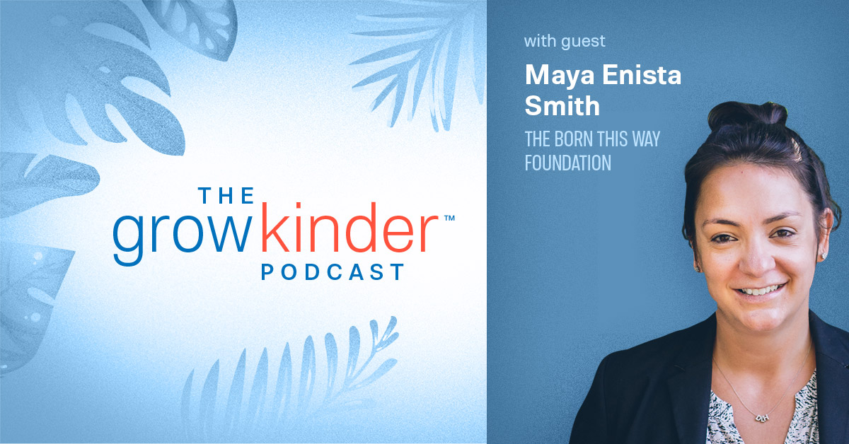 Facebook landscape promo featuring Maya Enista Smith of the Born This Way Foundation