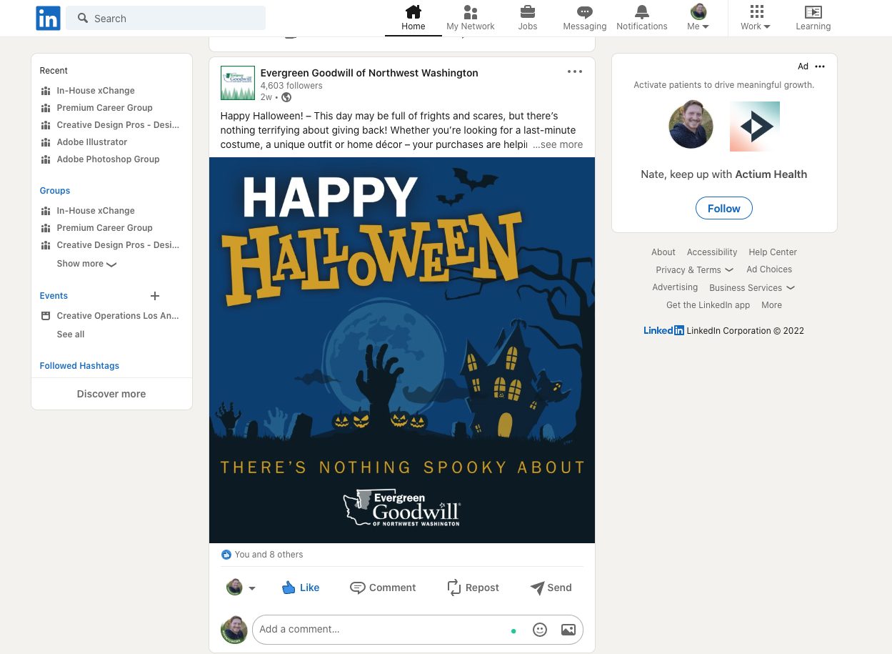 Evergreen Goodwill Halloween